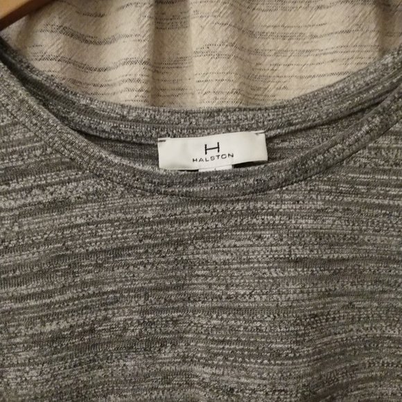 H Halston Asymmetrical Thick Heathered Knit Tank Top - Picture 3 of 6